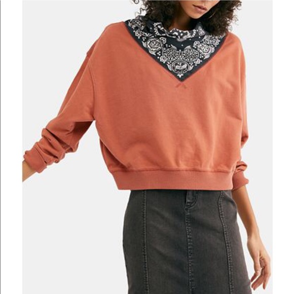 FREE PEOPLE Bandana Top Pullover - Picture 7 of 8